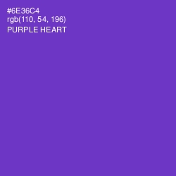 #6E36C4 - Purple Heart Color Image